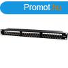 Gembird 24 portos Cat.5E 1U 19" RJ45 Patch Panel