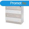 Lorelli Komd - White & Light Oak -j