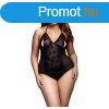 / BACI Plus Size - nyakpntos, ttetsz body- fekete (XL-XXL