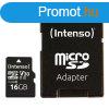 Intenso 16GB MicroSDXC UHS-I Professional Class 10 U3 V30 + 