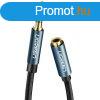 UGREEN 3,5mm jack male/famale cable 1m Black