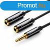 UGREEN 20816 3,5mm jack- 2x Dual Aux cable 0,25m Black