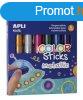 Tempera krta kszlet, APLI Kids "Color Sticks Metallic