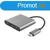 Trust Kbel talakt - Dalyx 3in1 Multiport USB-C (szrke, 