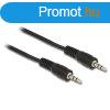 DELOCK kbel Audio DC jack 3.5mm male / male sszekt 2.5m