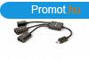 Gembird UHB-OTG-02 OTG 3-portos USB2.0 HUB Black