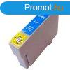 Premium Epson T0802 Cyan Utngyrtott Tintapatron