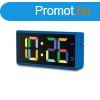 Hama Ibiza Digital Alarm Clock Multi-Colour Display with USB