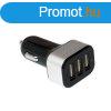 Logilink PA0082 3-port USB Car Charger 25,5W Black