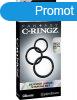  Silicone 3-Ring Stamina Set Black 