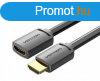 Vention HDMI/M -> HDMI/F (4K, HD, PVC, fekete), 0,5m, kb