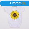 Baba body nyomtatssal New Baby Sunflower - rvid ujj