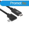 ACT AC7406 USB-C Angled Cable 1m Black