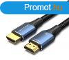 Vention HDMI/M -> HDMI/M (8K, alu, kk), 3m, kbel