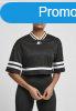 Ladies Starter Cropped Mesh Jersey black/white