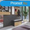 MIX Parma elszobafal, 100x81.5x35 cm, antracit-tlgy