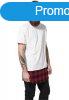 Urban Classics Long Shaped Flanell Bottom Tee wht/blk/red