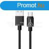 1m.Micro USB kbel fekete platinum szria (V-TAC)