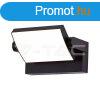 17W LED falilmpa, fekete szn, 3000K, IP65 (V-TAC)