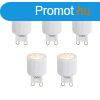 5 db G9 24 mm-es LED izz szett 3W 300lm 2700K