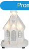 MagicHome karcsonyi dekorci, Fehr templom, 4 LED meleg f