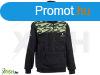 Gunki Windproof Gunki Camo Hoody Polr Pulver Fekete M