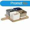 Rviditalos Szett DKD Home Decor 27 x 20 x 1,3 cm Porceln B