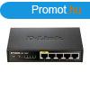 D-LINK Switch 5x100Mbps (4xPOE) Fmhzas Asztali, DES-1005P/