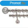 Landhouse 19mm karnis dupla inox Moon vggel