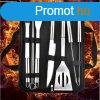 Rozsdamentes acl grill eszkz kszlet tokban - 5db