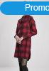 Urban Classics Ladies Check Shirt Dress darkblue/red