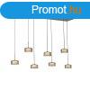 Fekete fgglmpa fstveggel, LED-del, 7 izzs Easylift ren