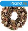 MagicHome karcsonyi kosr, natr, bronz, 34 cm