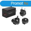 Logilink Dual USB socket travel adapter Black
