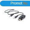 Gembird VGA Jack stereo 3,5mm -> HDMI VGA M/F adapter fek