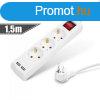 Delight Eloszt 3-as - 3 x 1,5 mm - 1,5 m - 2 x USB-vel - ka