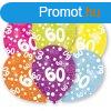 Happy Birthday 60 Colorful lggmb, lufi 6 db-os 11 inch (27
