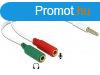 DeLock Headset Adapter 1x 3.5mm 4 pin Stereo jack male > 