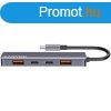Canyon DS-18 5 Ports USB-C HUB Grey