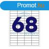 Etikett cmke, 48,5x16,9mm, 100 lap, 68 cmke/lap Bluering