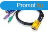 ATEN PS/2 KVM Cable with 3 in 1 SPHD 6m Black