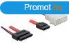 DeLock Cable Slim SATA female > SATA 7 pin + 2 pin power 