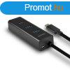 AXAGON HUE-S2C USB-C 3.1 Charging Hub Black