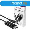 AXAGON RVC-DPC USB-C > DisplayPort cable 1,8m Black
