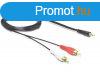 DeLock Cable Audio 3.5 mm stereo jack male > 2 x RCA male