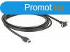 DeLock Cable FireWire 9 pin male 90 angled with screws >