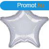 Metallic Silver csillag flia lufi 48 cm