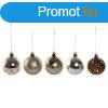 Karcsonyi dszek Home ESPRIT Bronz Polietiln 16 x 16 x 26 